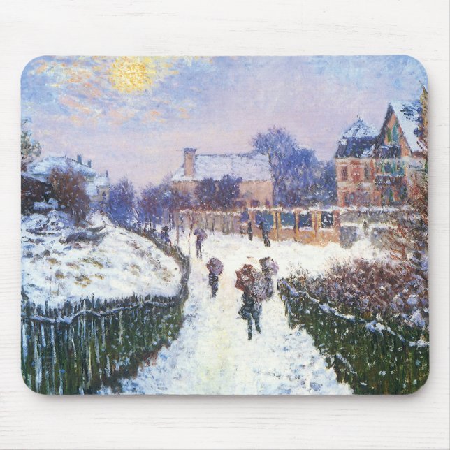 Boulevard Saint Denis Argenteuil by Claude Monet Mouse Mat (Front)