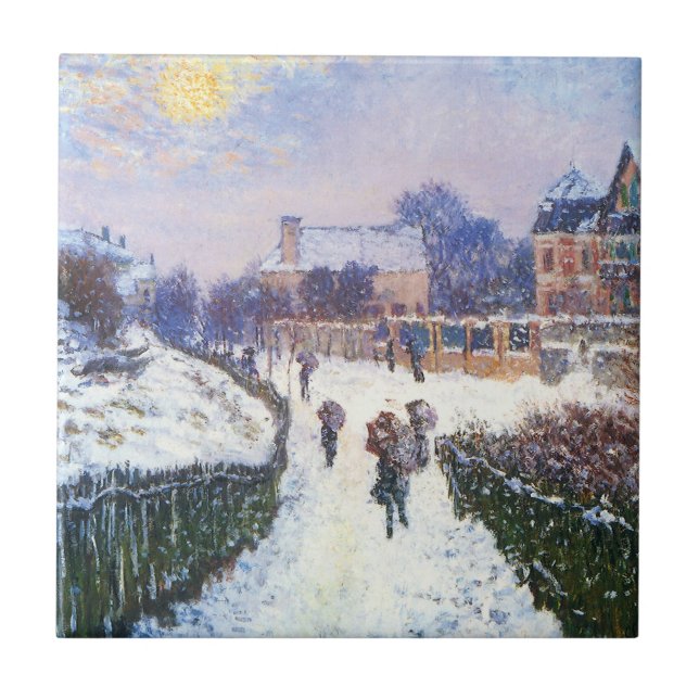 Boulevard Saint Denis Argenteuil by Claude Monet Tile (Front)