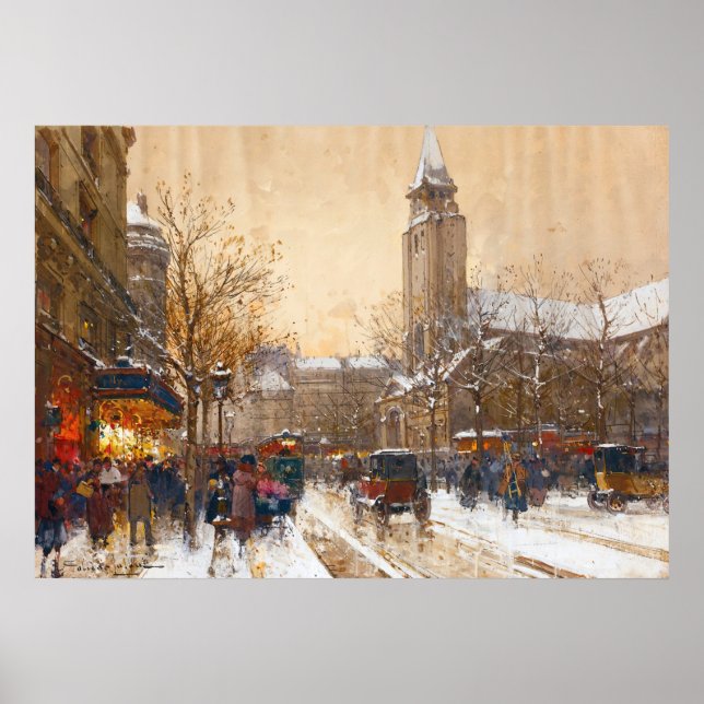 Boulevard Saint-Germain, Paris-Eugène Galien-Lalou Poster (Front)