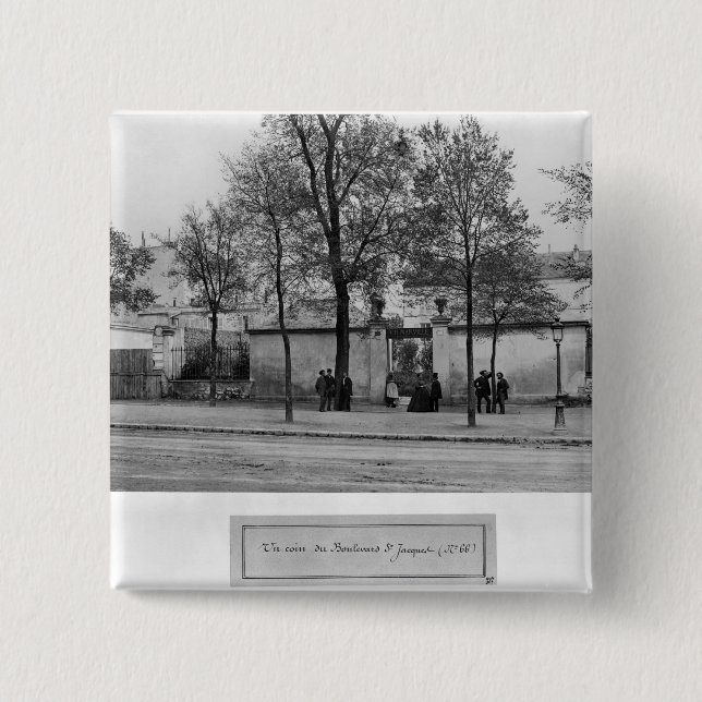 Boulevard Saint-Jacques 15 Cm Square Badge (Front)