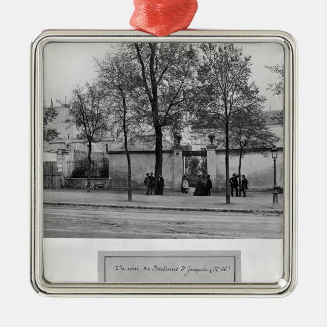 Boulevard Saint-Jacques Metal Tree Decoration (Front)