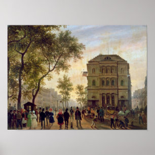 Boulevard Saint-Martin and the Theatre de Poster