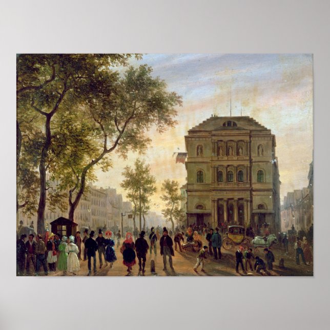 Boulevard Saint-Martin and the Theatre de Poster (Front)