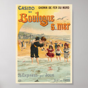Boulogne sur mer France Vintage Poster 1890
