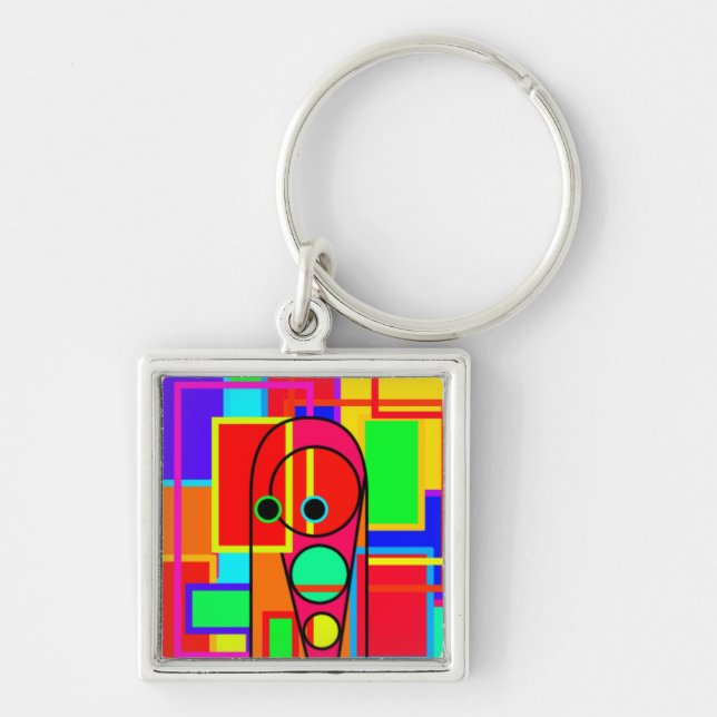bouman120　psychedelic key ring (Front)