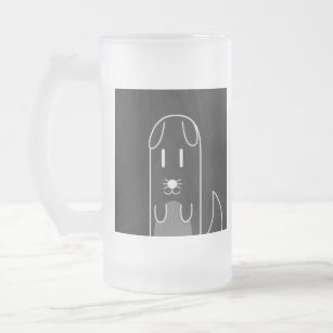 bouman157 Maybe a dog#2 Frosted Glass Beer Mug