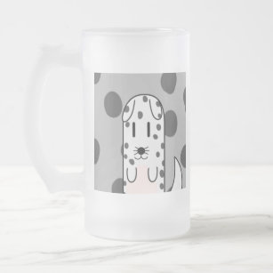 bouman164 Maybe a dog#3 Frosted Glass Beer Mug