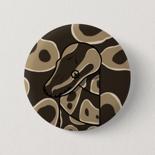 bouman252 ball python Axanthic 6 Cm Round Badge (Front)