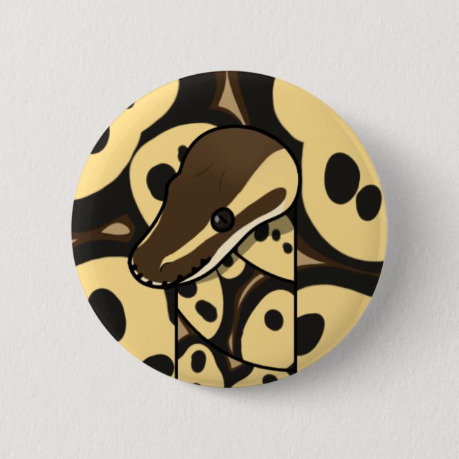 bouman287 ball python Super Pastel Axanthic 6 Cm Round Badge (Front)