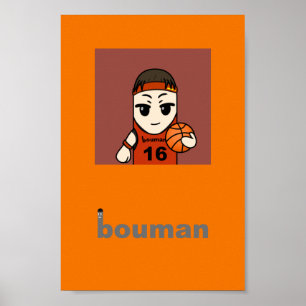 bouman716 basketball player#16 poster
