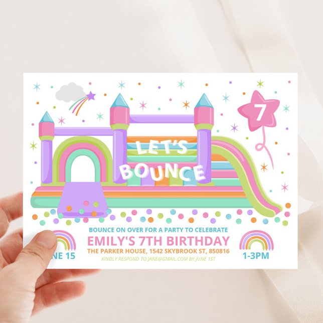 Bounce Birthday Party Invitation (Creator Uploaded)
