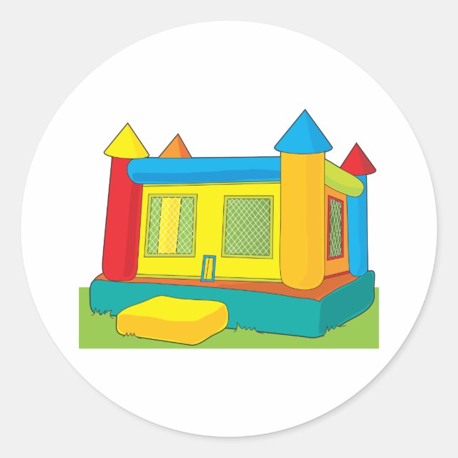 Bounce Castle Classic Round Sticker (Front)