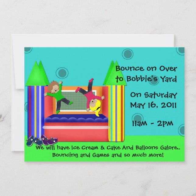 Bounce Castle Invitation (Front)