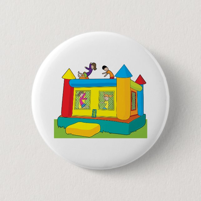 Bounce Castle Kids 6 Cm Round Badge (Front)