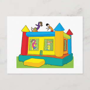 Bounce Castle Kids Postcard