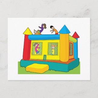 Bounce Castle Kids Postcard