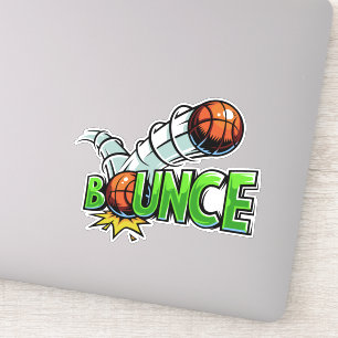 BOUNCE custom-cut Basketball stickers