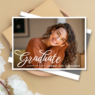 Bounce Graduate Photo Invitation