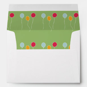 Bounce House balloons custom children's design  Envelope