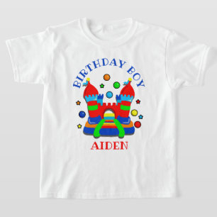 bounce house birthday boy party shirt castle