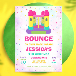 Bounce House Birthday Invitation