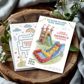 Bounce House Birthday Invitation