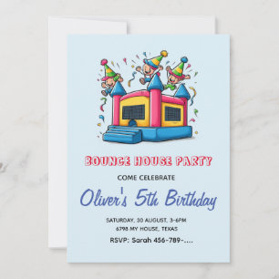 Bounce House Birthday Invitation   Bounce House