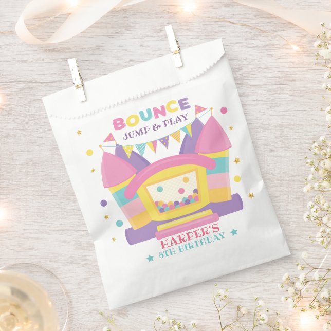 Bounce House Birthday Party Favour Bags (Clipped)