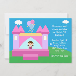 Bounce House Birthday Party Invitation