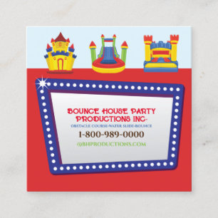 BOUNCE HOUSE BIRTHDAY PARTY Your Business Cards
