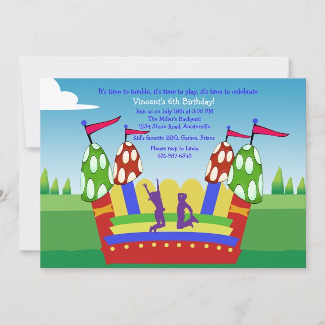 Bounce House Invitation (Front)
