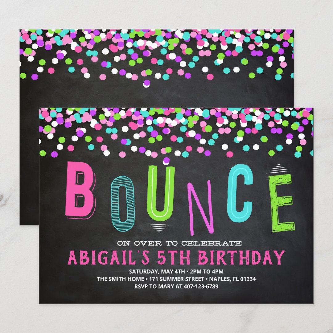 Bounce House Invitation Bounce House Party Invitation Zazzle