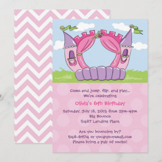 Bounce House Invitations : Princess Birthday Party