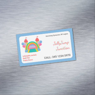 Bounce House Magnetic Business Card