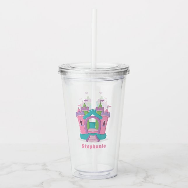 Bounce House Party Acrylic Tumbler (Front)