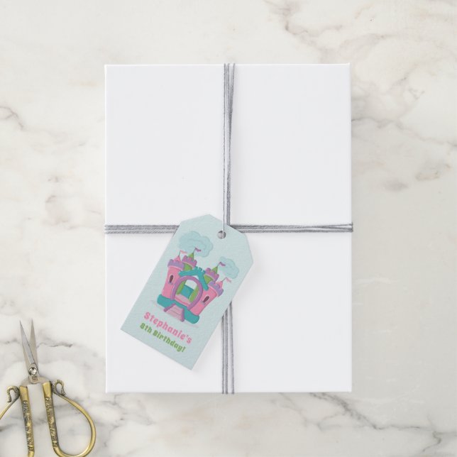 Bounce House Party Gift Tags (With Twine)