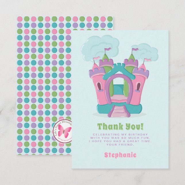 Bounce House Party Invitation (Front/Back)