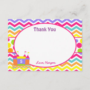 Bounce House Thank You Cards