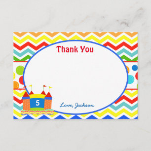Bounce House Thank You Cards