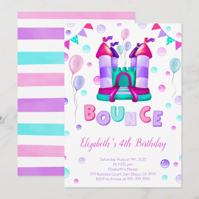Bounce Invitation (Front/Back)