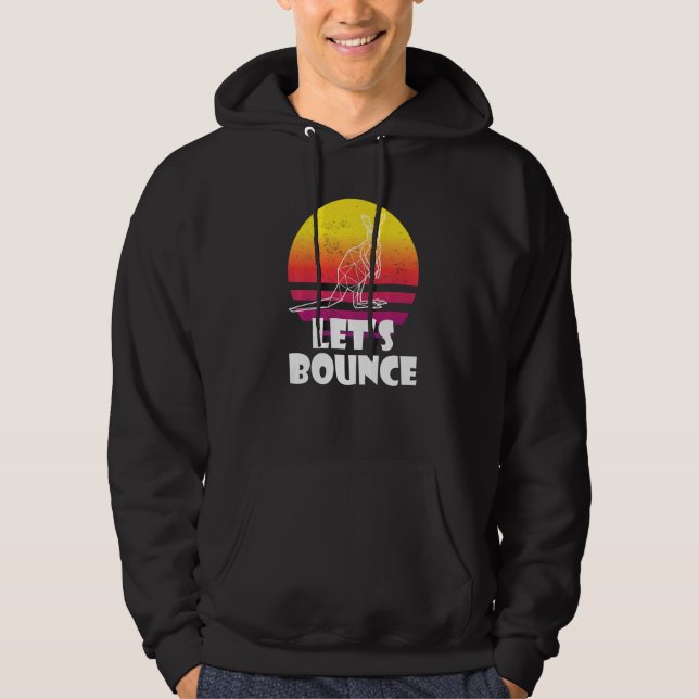 Bounce Like Kangaroos Australia Marsupials  Kangar Hoodie (Front)
