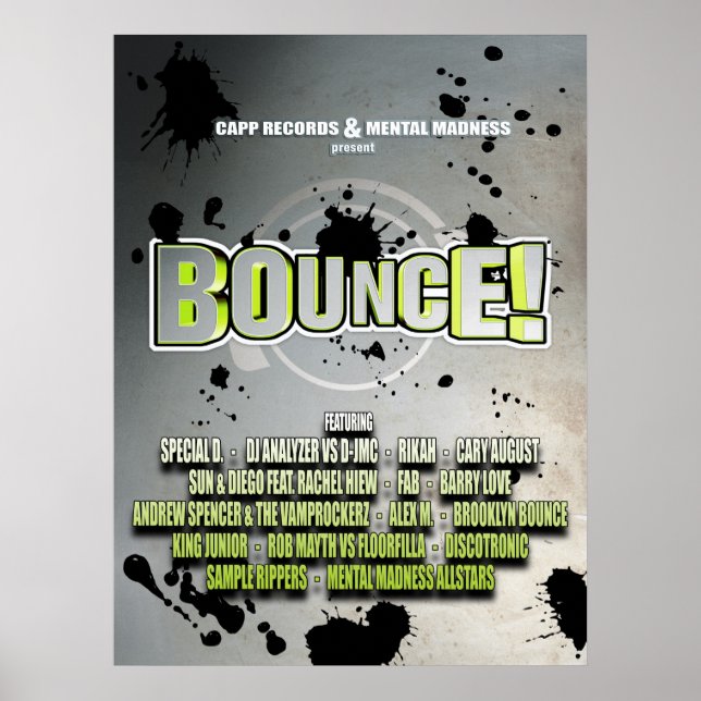 Bounce! Poster (Front)
