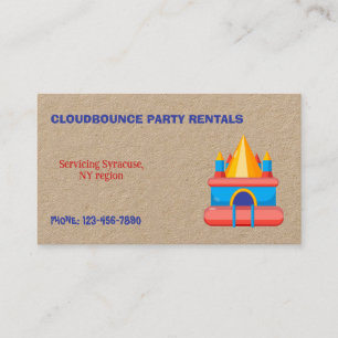 Bounce Rentals Business Card
