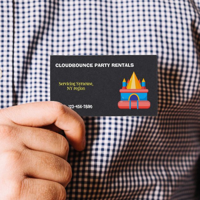 Bounce Rentals Premium Business Card (Bounce Rentals Premium Business Cards)
