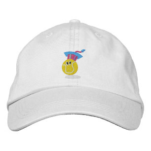 Bouncee™ smiling tennis ball_student of the game embroidered hat