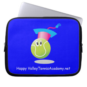 Bouncee™ smiling tennis ball_student of the game laptop sleeve