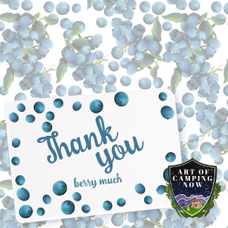 Bouncing Blueberry Thank you notes