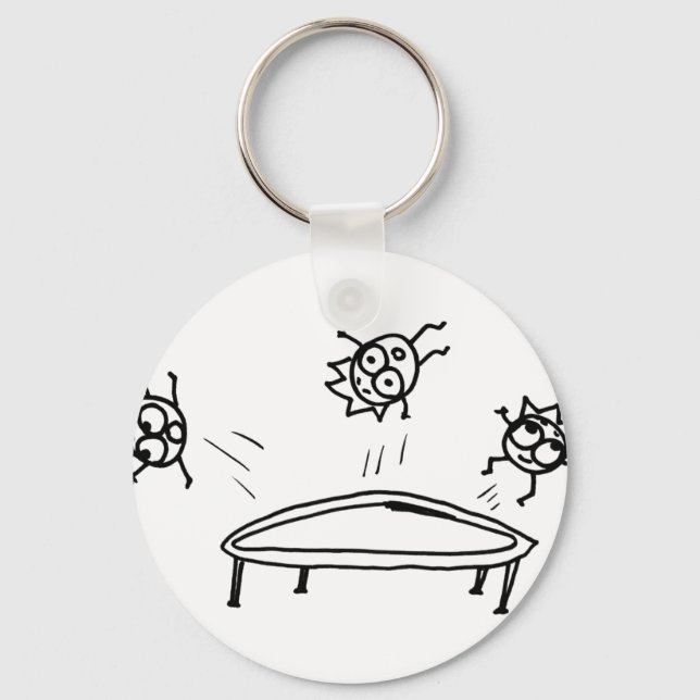 Bouncing Mathberries Key Ring (Front)