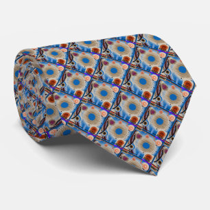 Bouncing Metal Circles Tie