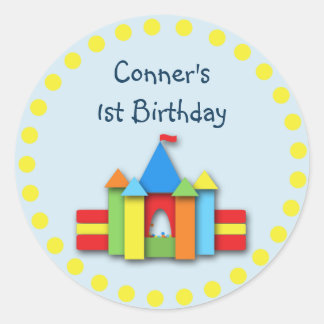 Bouncy Bithday Invitation Seal or Address Label